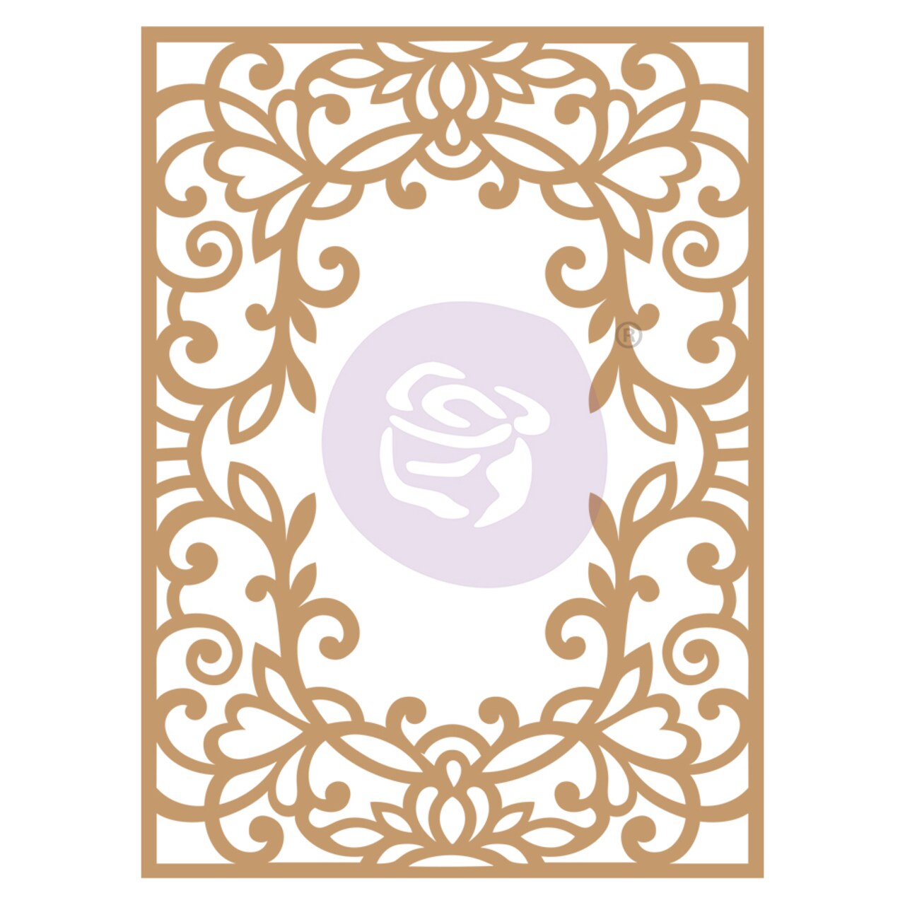 Prima Marketing Inc Chipboard Diecut - Vine Frame - 1 Pc, 6.8 655350647353